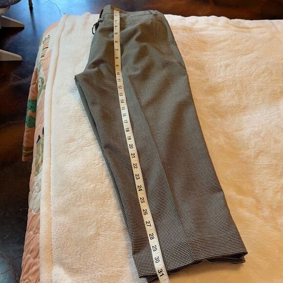 NWT Larry Levine Black & White Hounds Tooth Capris - Picture 9 of 11